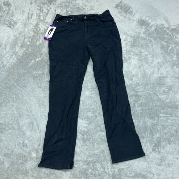 32° Cool Womens Sweatpant Jeans Size 14 Black Cotton Blend NWT 6626 - Picture 1 of 11